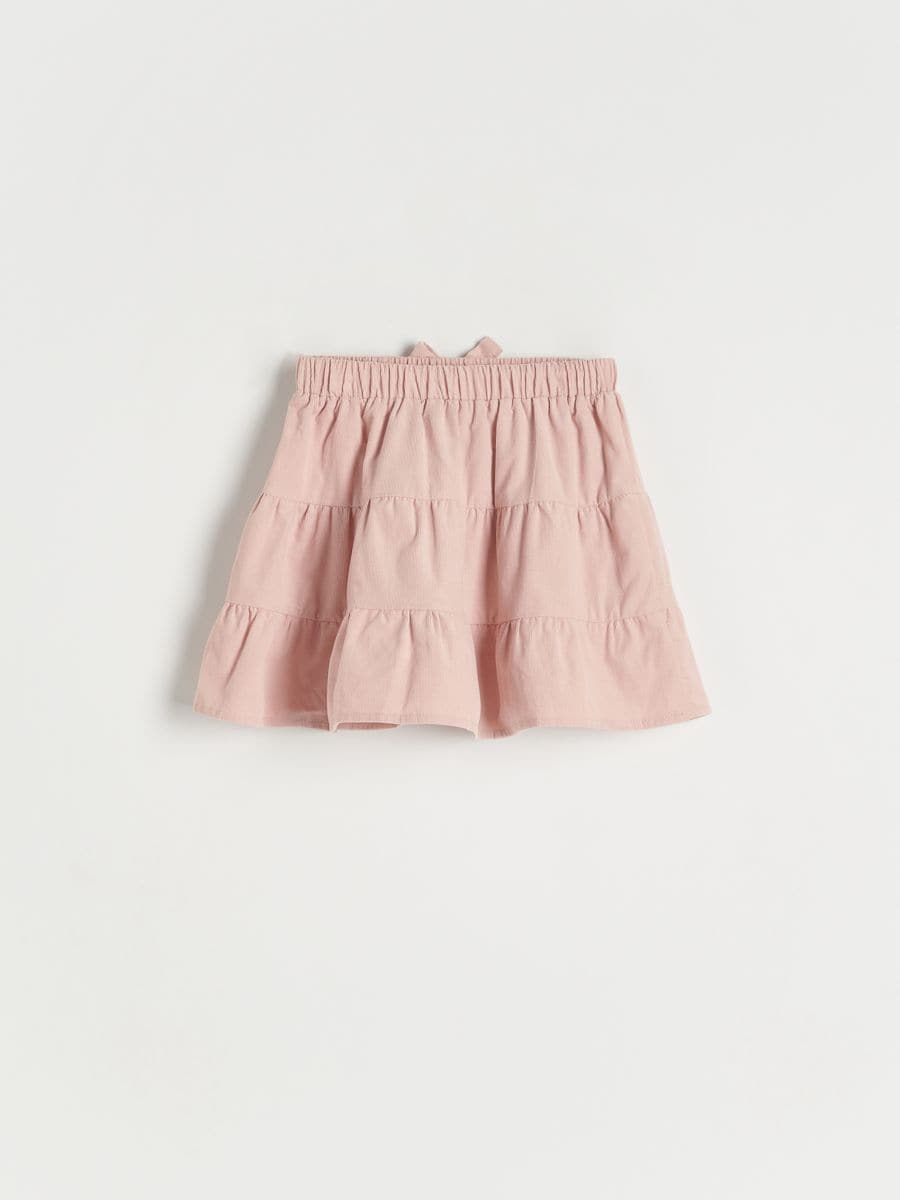 Saia com bainha com folhos - ROSA PASTEL - RESERVED - 2