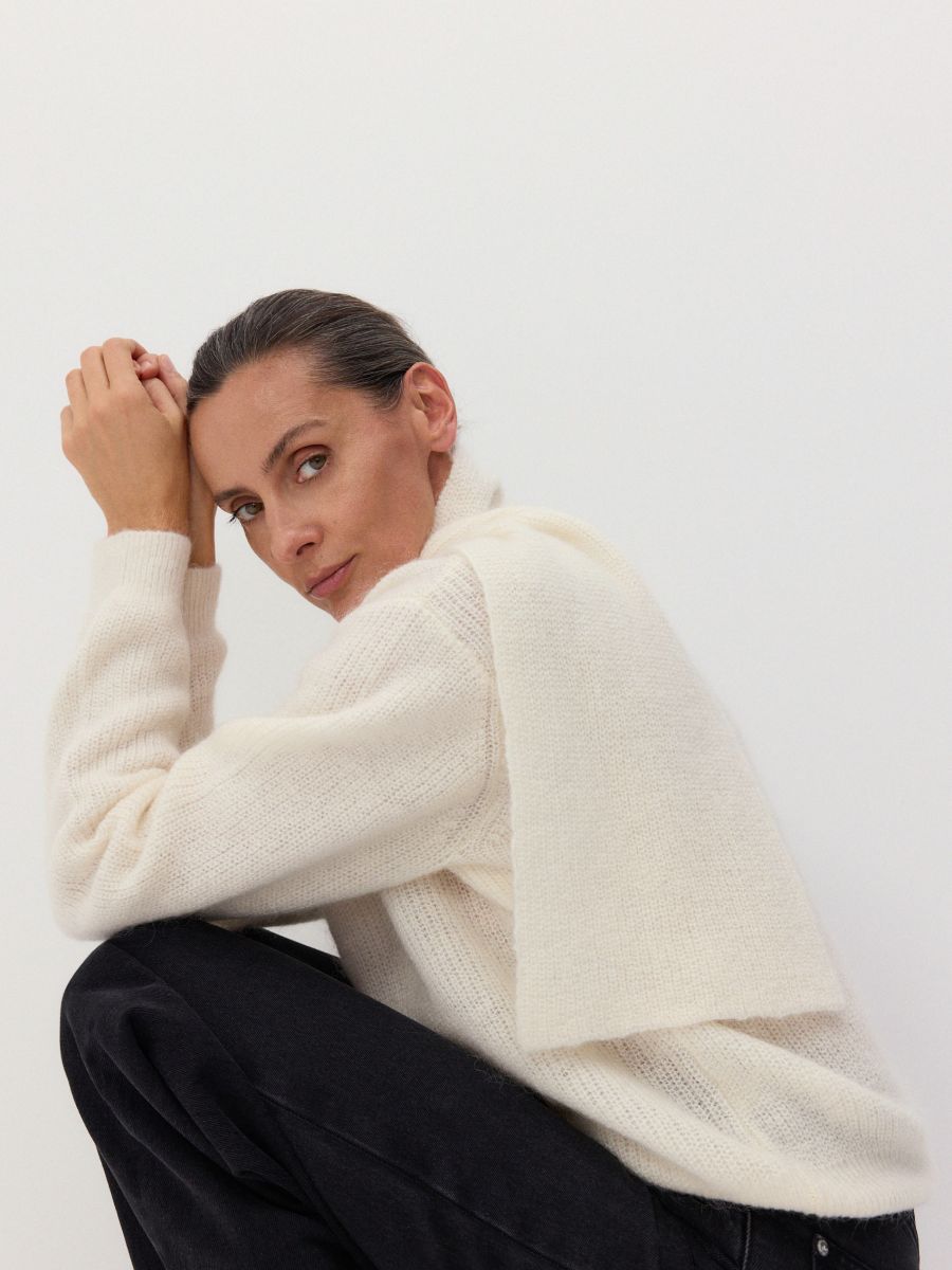 Wool blend jumper - cream - RESERVED - 2