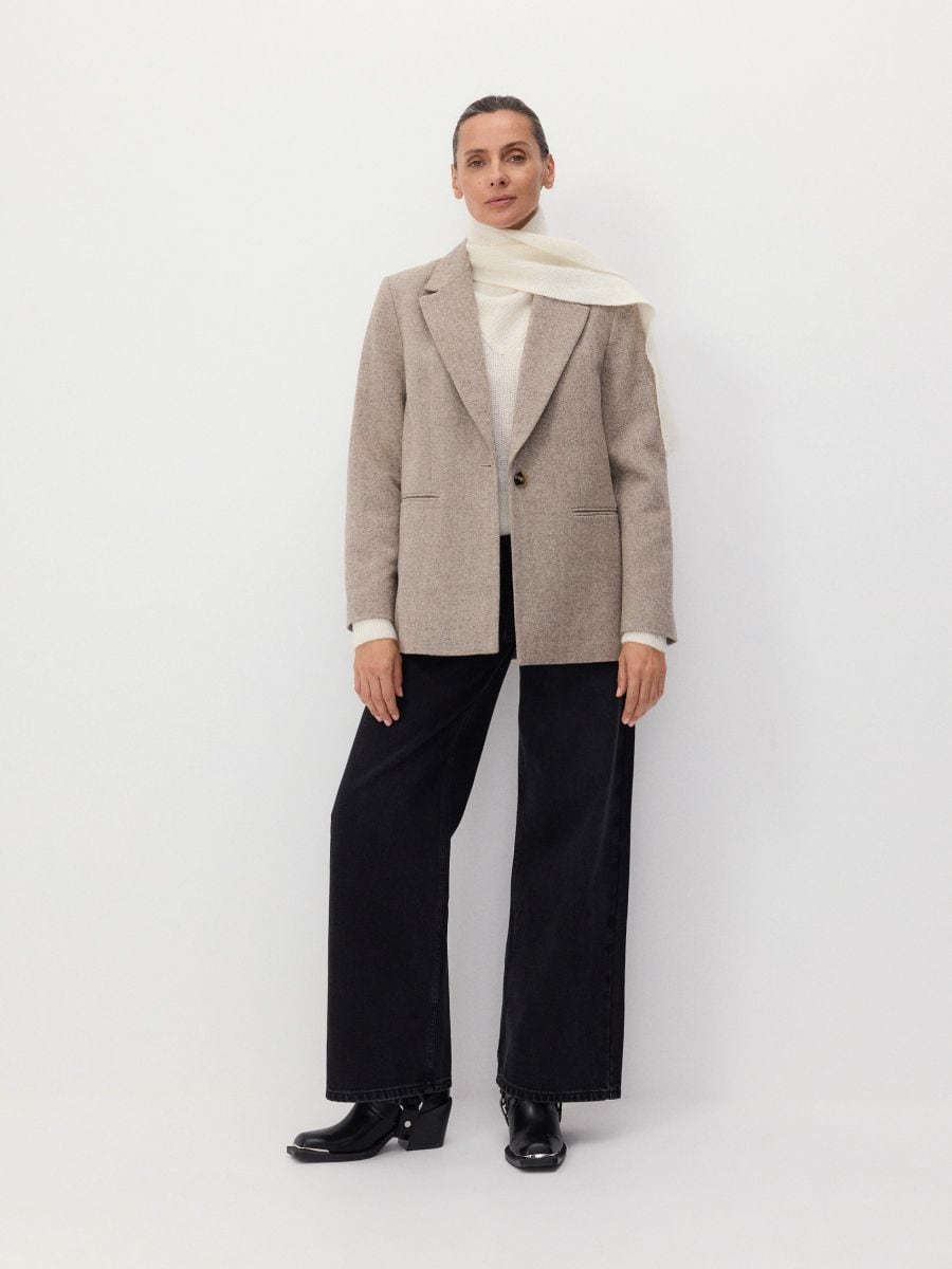 Wool blend jumper - cream - RESERVED - 5