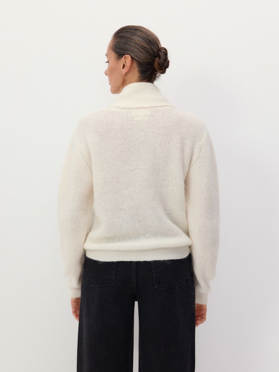Wool blend jumper - cream - RESERVED - 3