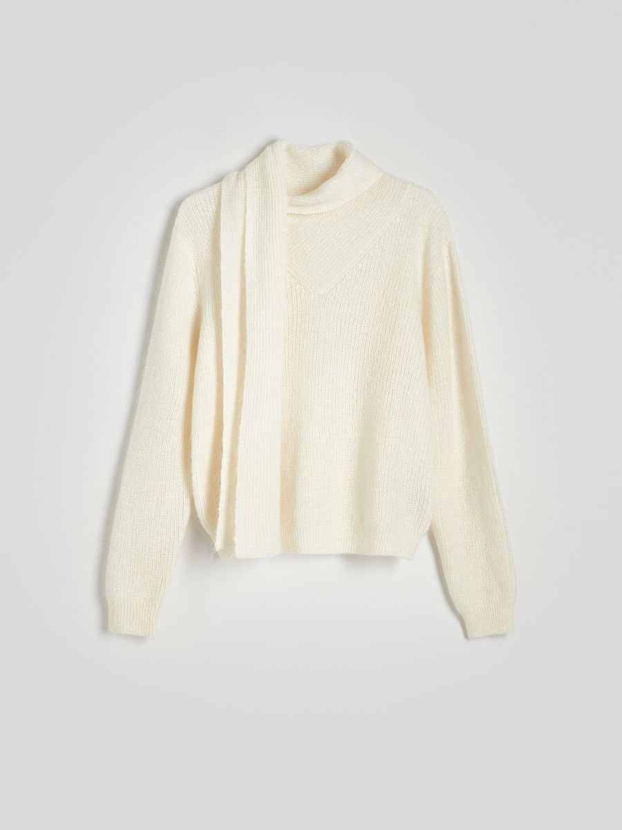 Wool blend jumper - cream - RESERVED - 6