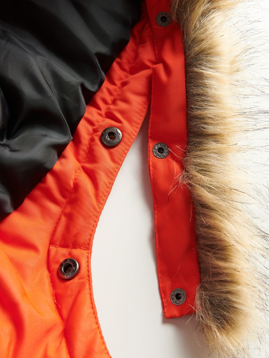 Insulated jacket with hood - red - RESERVED - 4