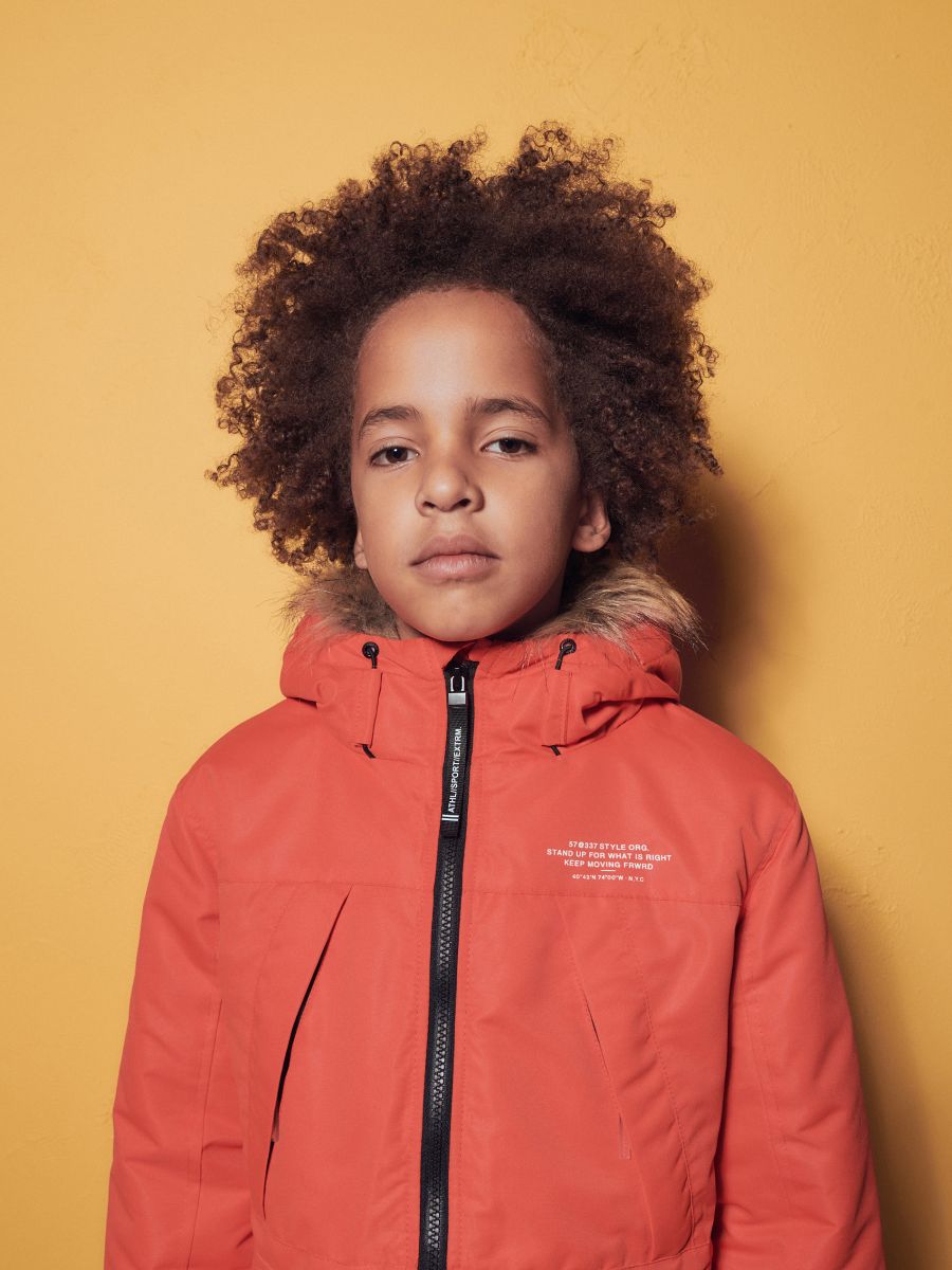 Insulated jacket with hood - red - RESERVED - 9