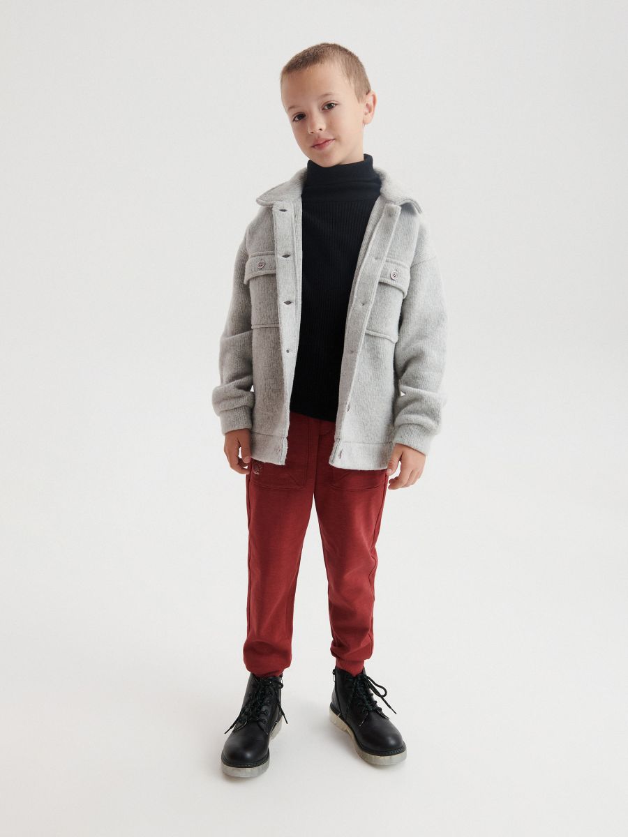 Jogger in maglia - malva - RESERVED - 7