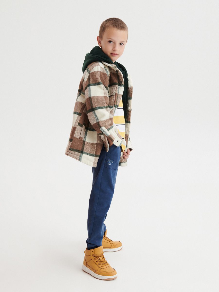 Jogger in maglia - blu scuro - RESERVED - 4