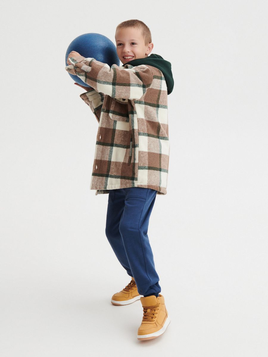 Jogger in maglia - blu scuro - RESERVED - 5