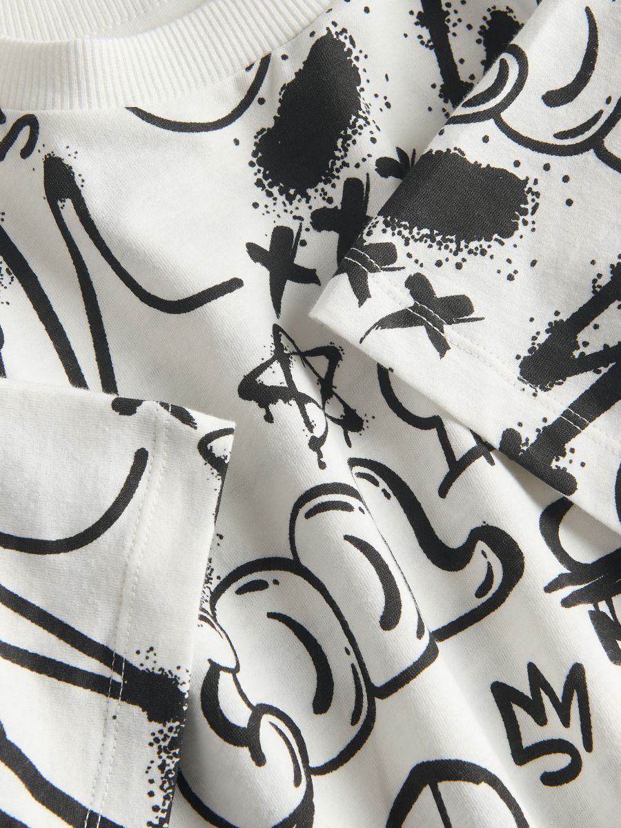 T-shirt with print - nude - RESERVED - 4