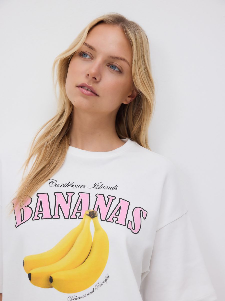 T-shirt with print - white - RESERVED - 3