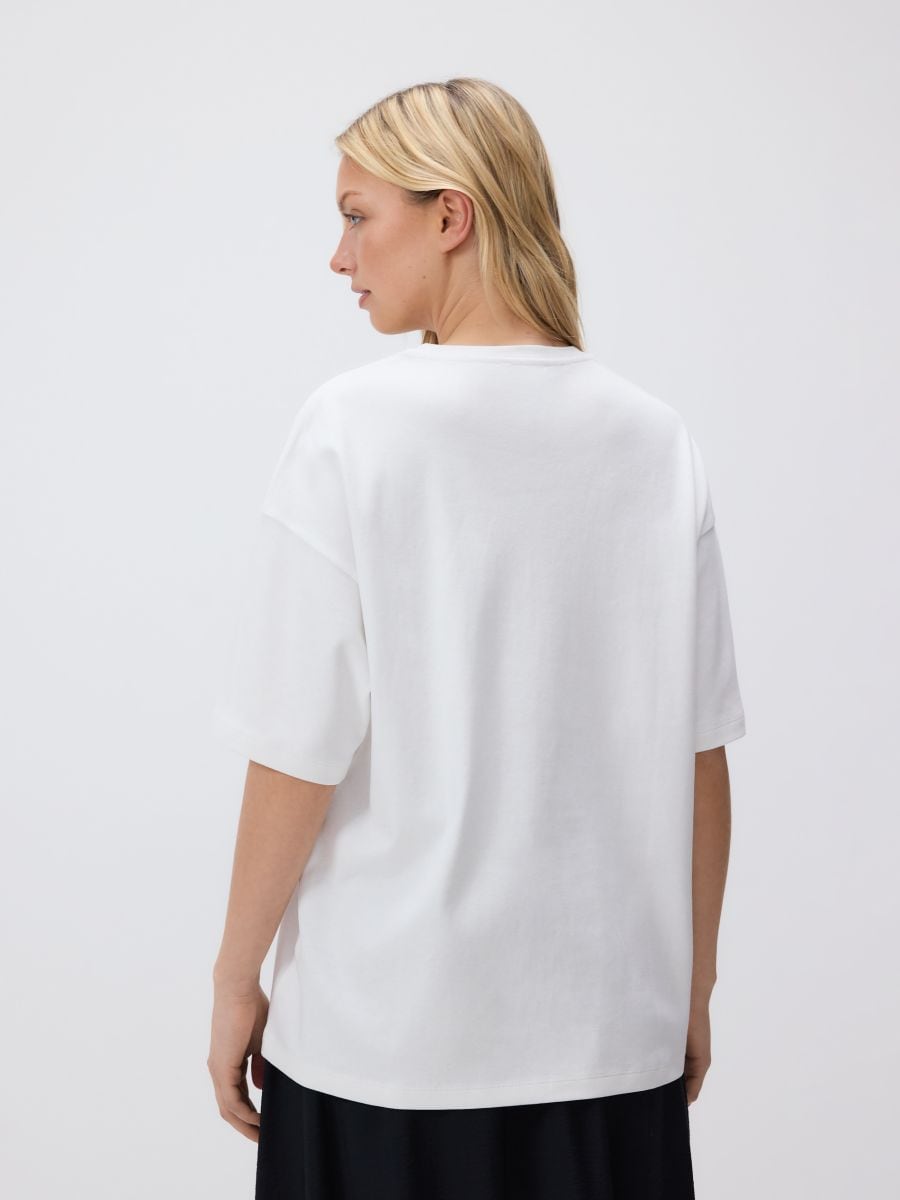 T-shirt with print - white - RESERVED - 5