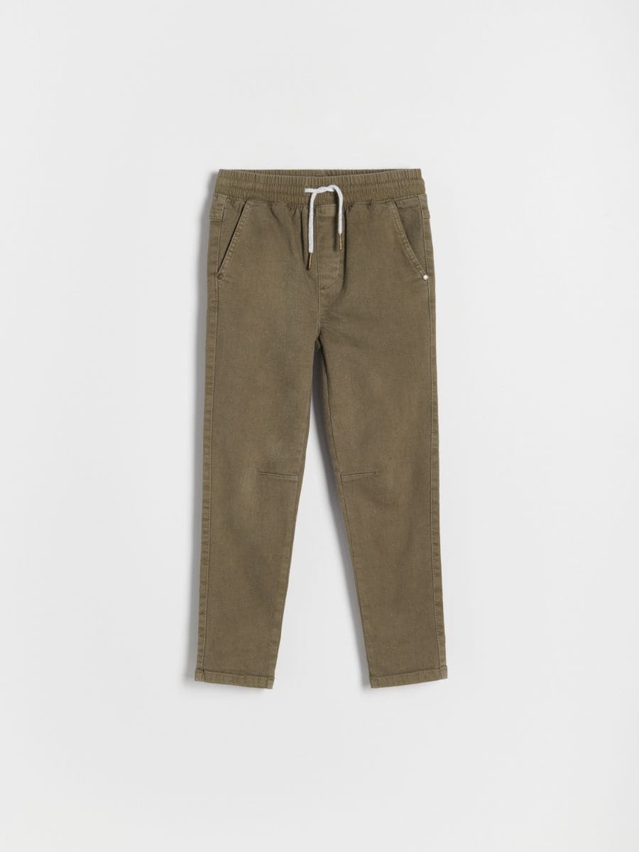 Elastic joggers - light olive - RESERVED - 4