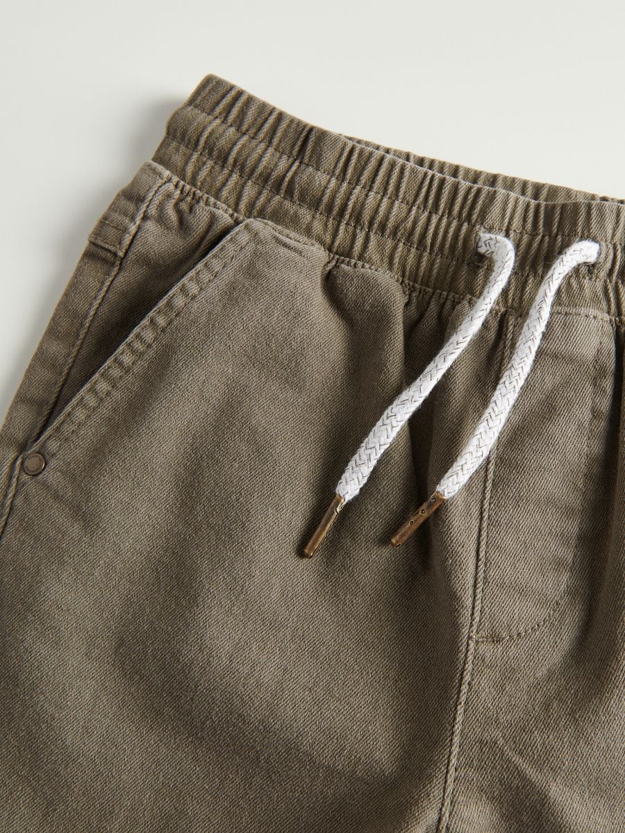 Elastic joggers - light olive - RESERVED - 6