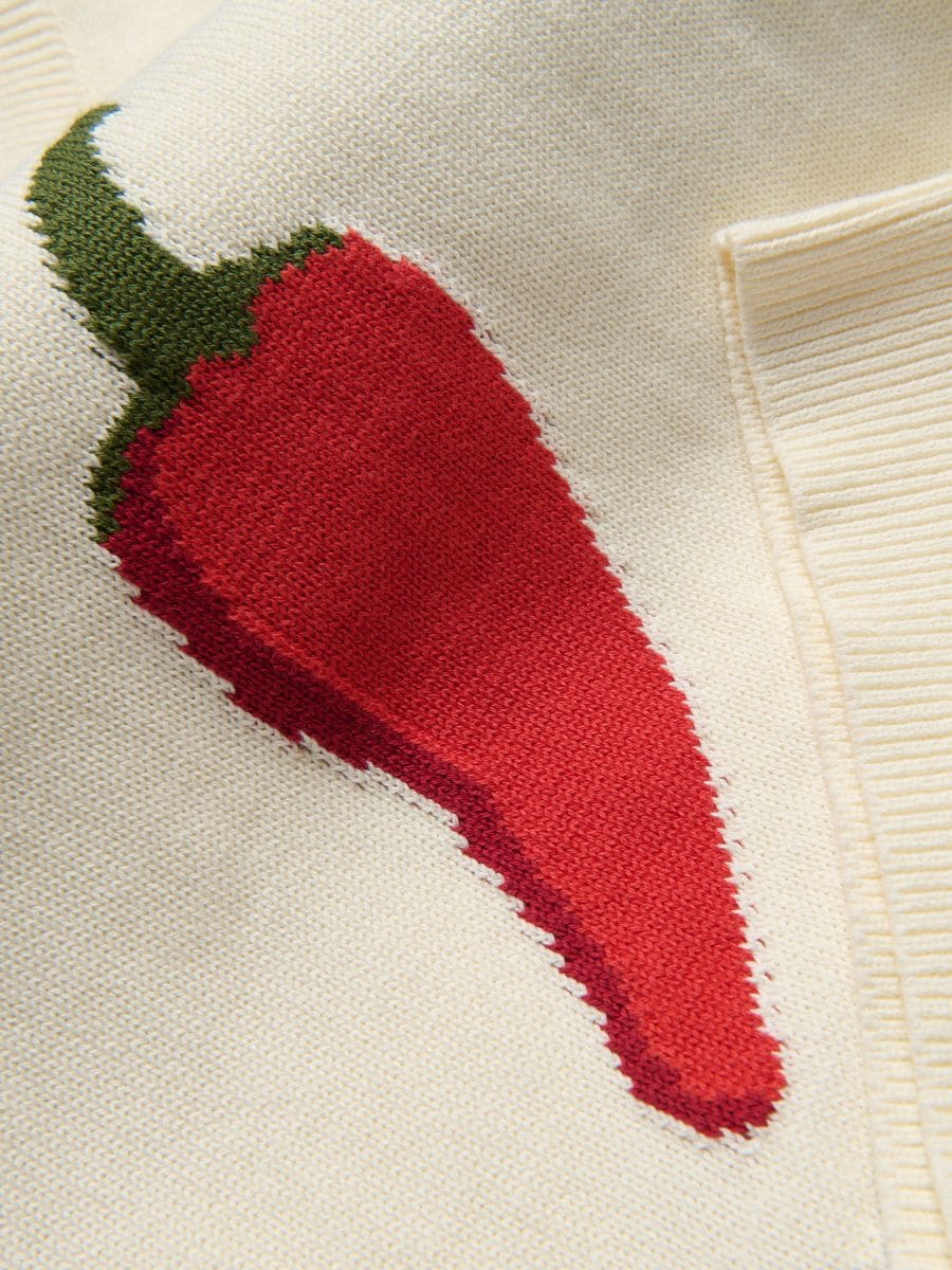 Lightweight knitted vest - multicolor - RESERVED - 9