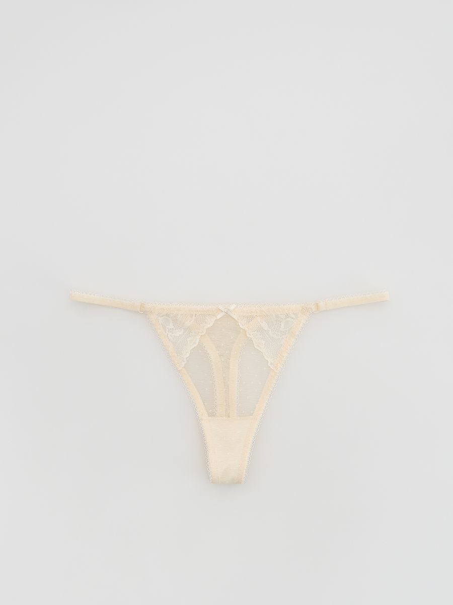 LADIES` BRIEFS - creme - RESERVED