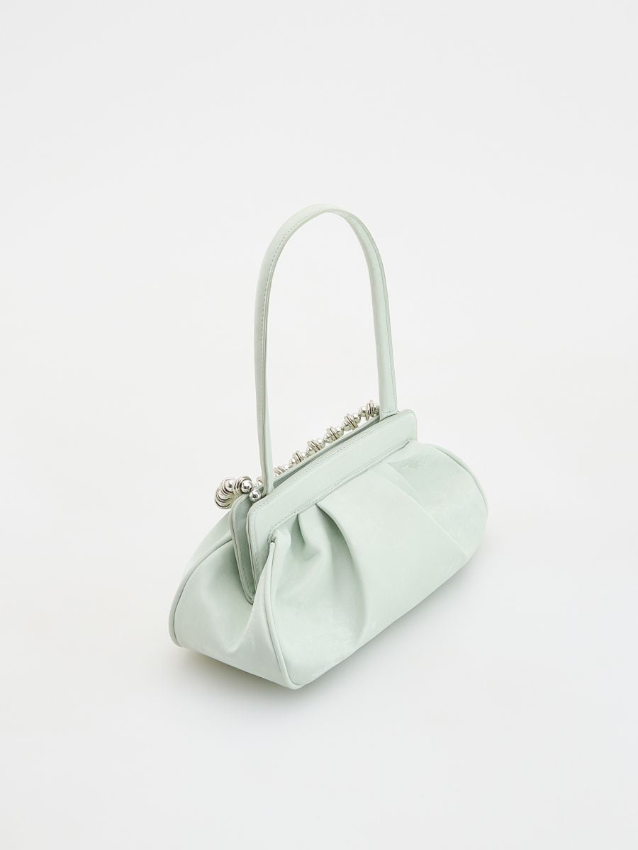 Chain crossbody bag - pale green - RESERVED - 2