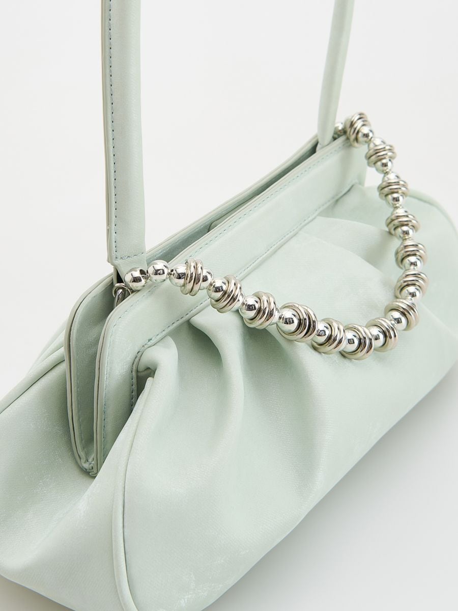 Chain crossbody bag - pale green - RESERVED - 4
