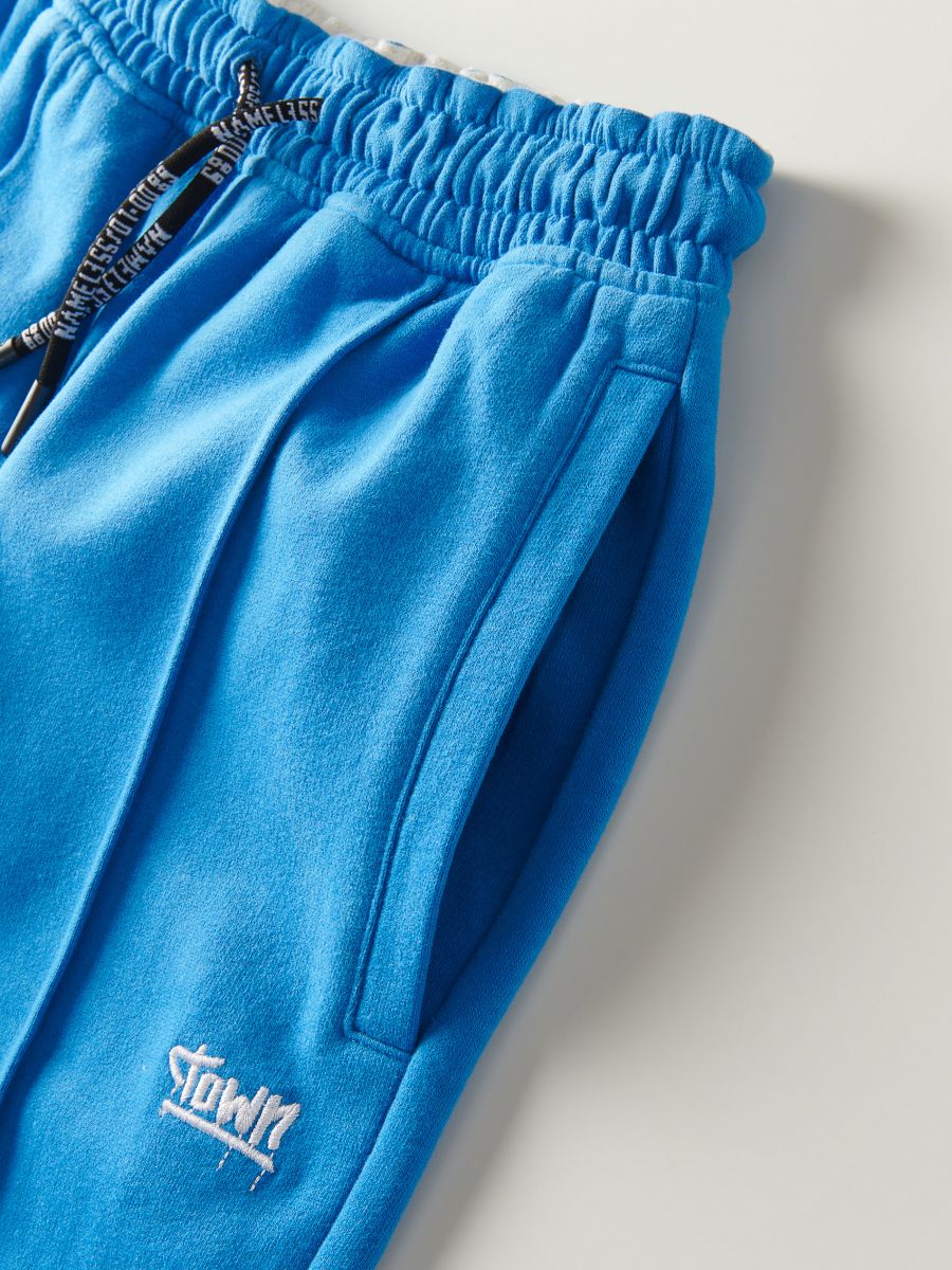 Sweatpants with stitching - blue - RESERVED - 6