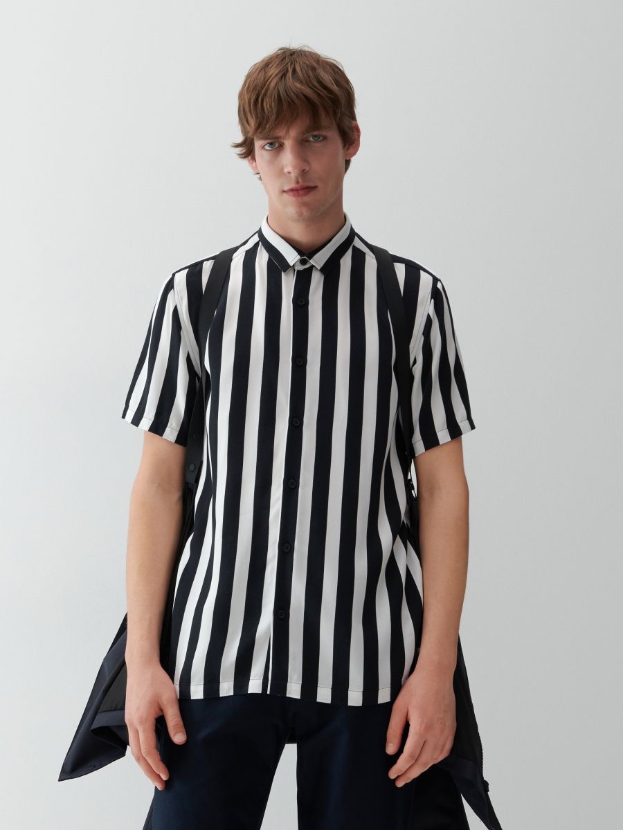 Striped shirt Color black - RESERVED - 3553C-99P
