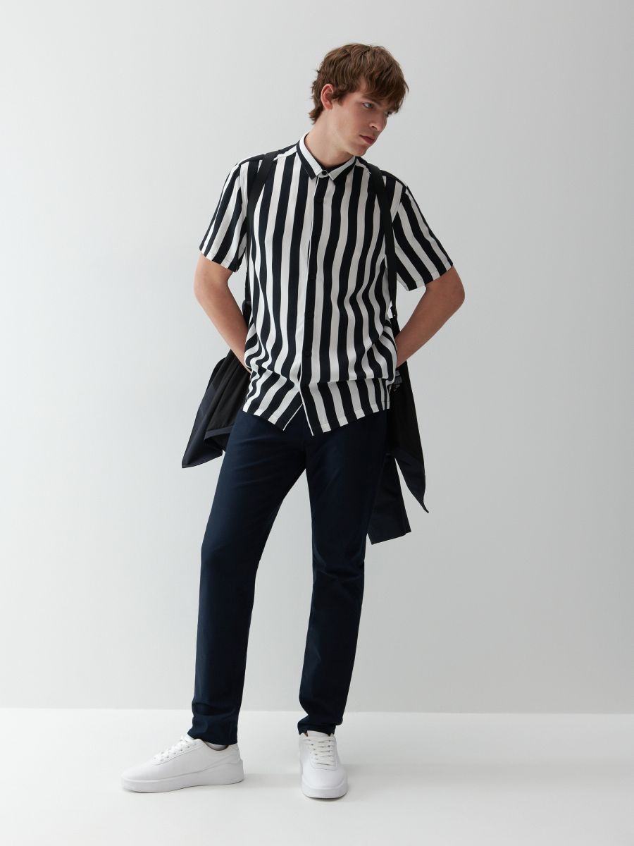 Striped shirt Color black - RESERVED - 3553C-99P