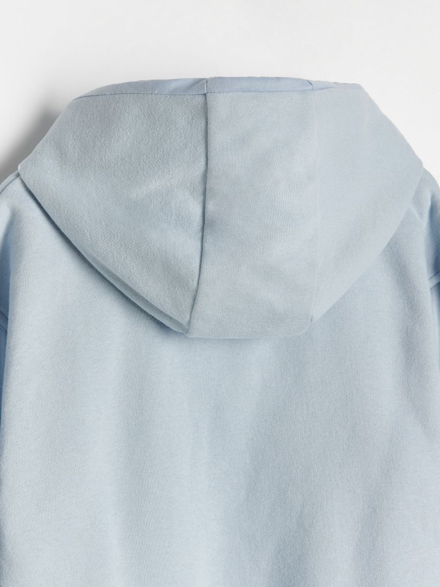Sweat à capuche en coton - turquoise pâle - RESERVED - 2