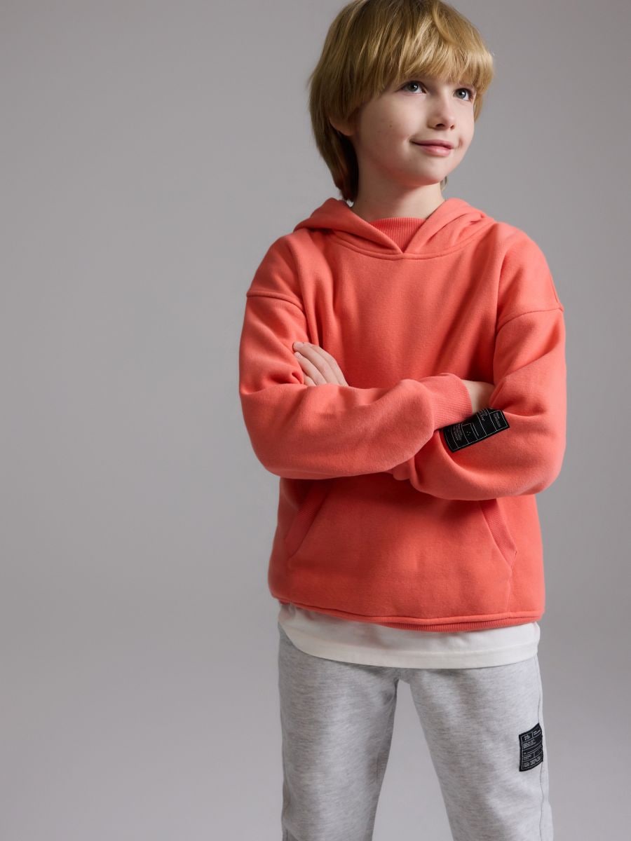 BOYS` JOGGING TOP - KORAALROOD - RESERVED