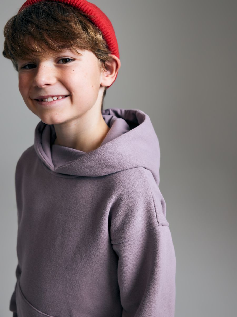 Cotton hoodie - orchid - RESERVED