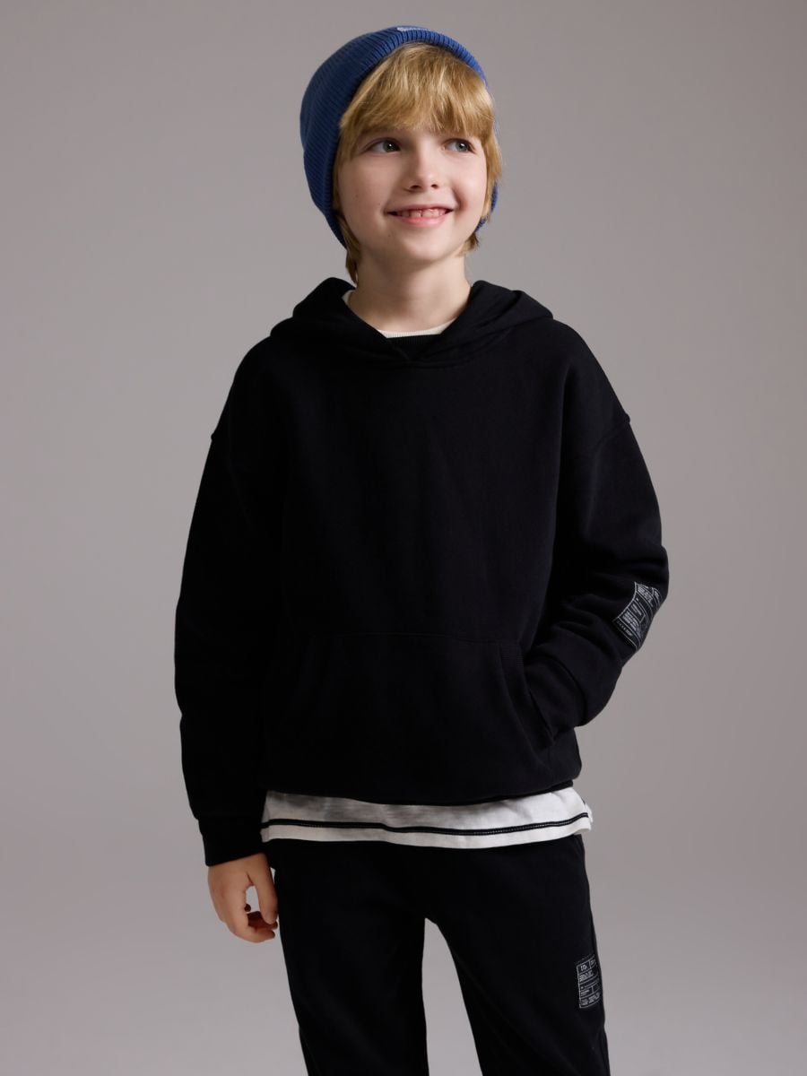 BOYS` JOGGING TOP - crno - RESERVED