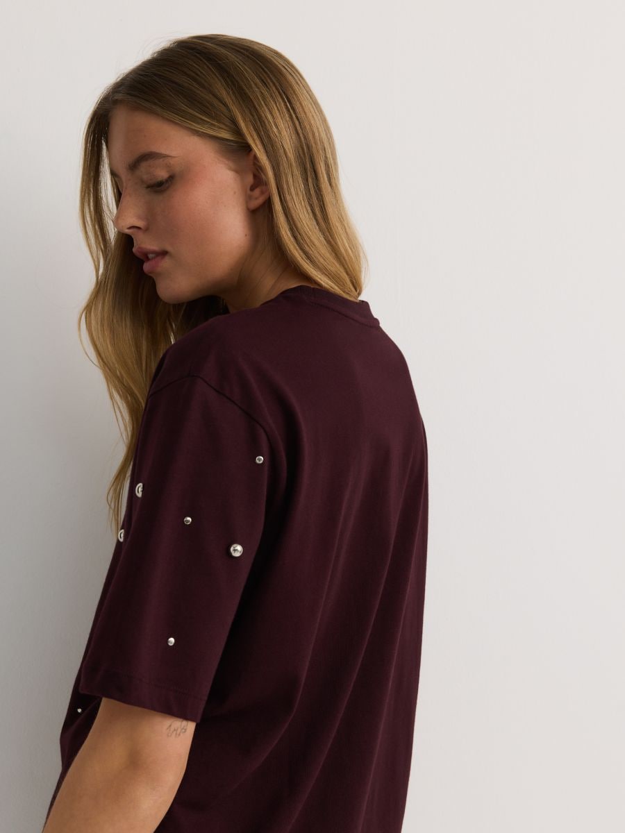 LADIES` BLOUSE - maroon - RESERVED - 2