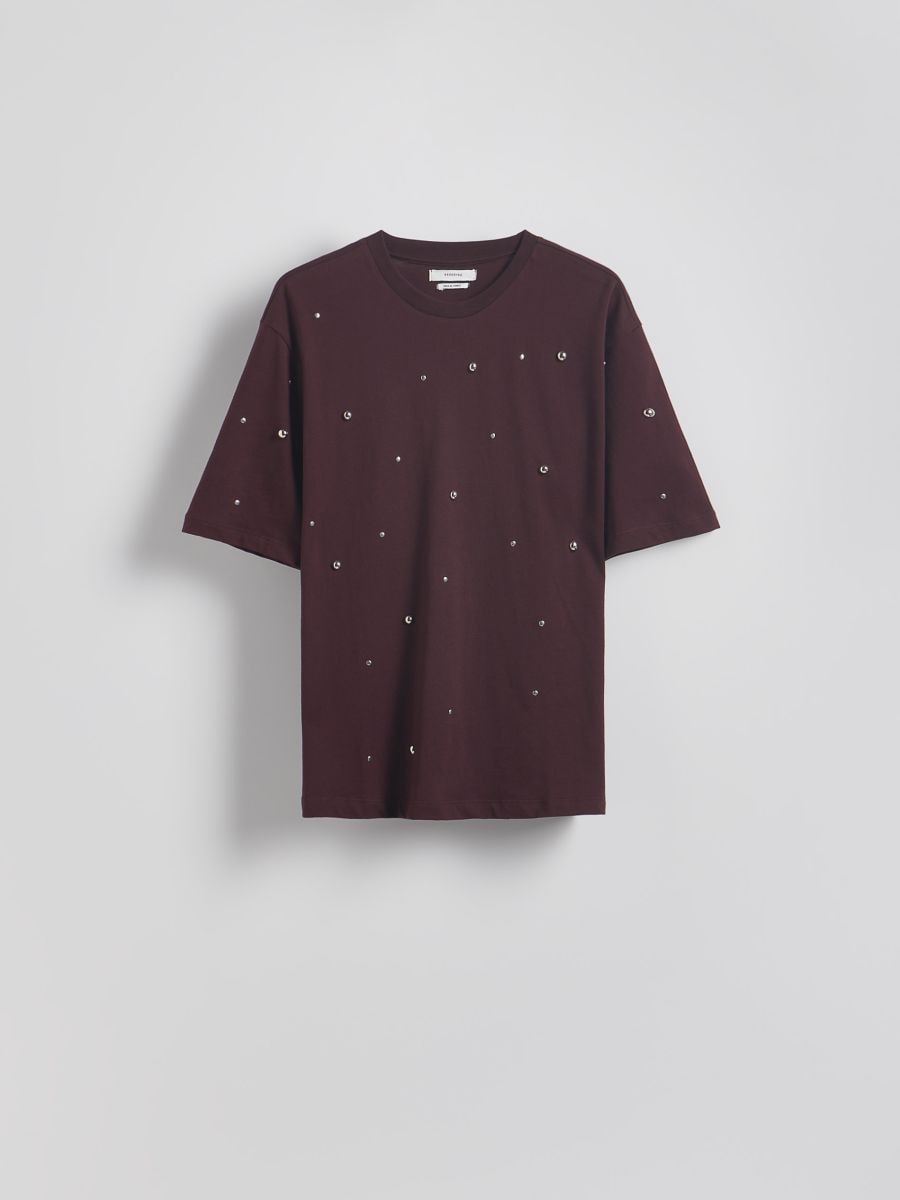 LADIES` BLOUSE - maroon - RESERVED - 4