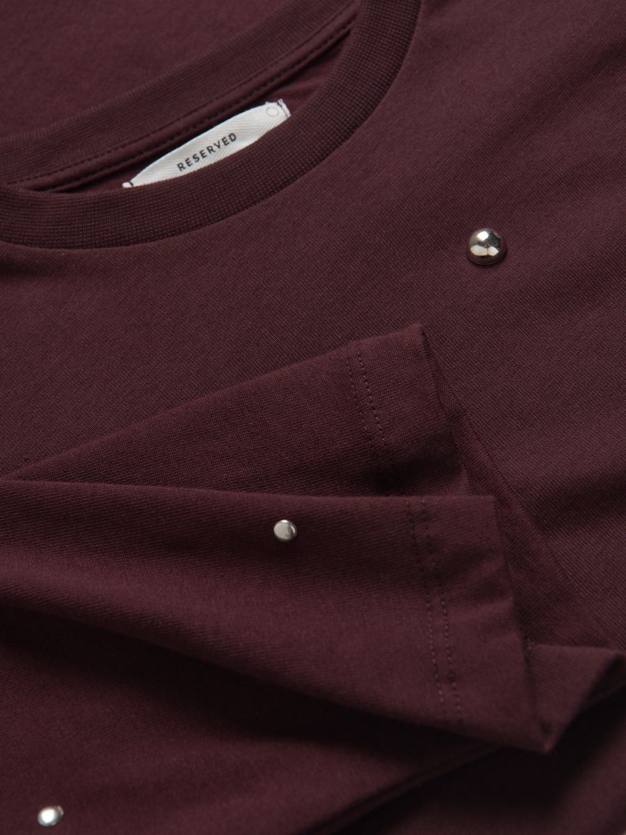 LADIES` BLOUSE - maroon - RESERVED - 5