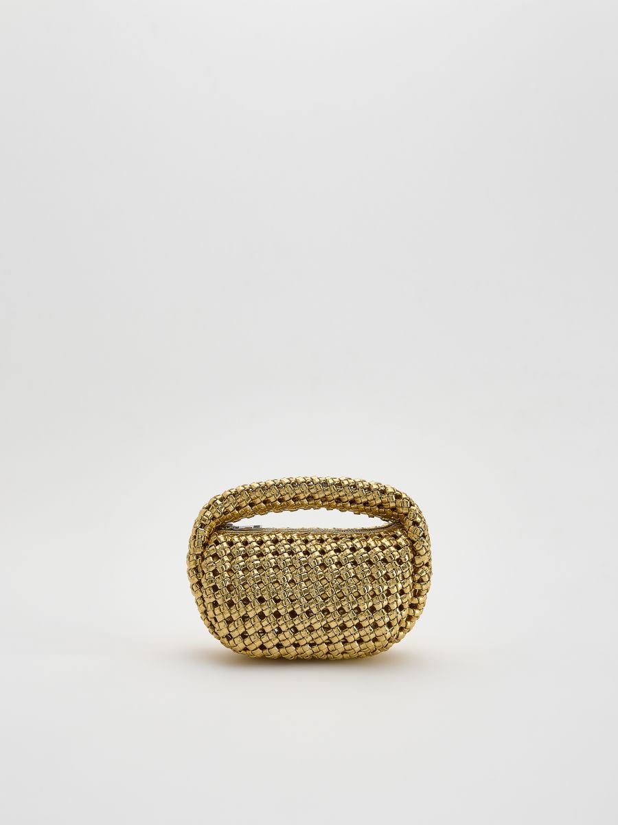 Woven hobo bag - golden - RESERVED