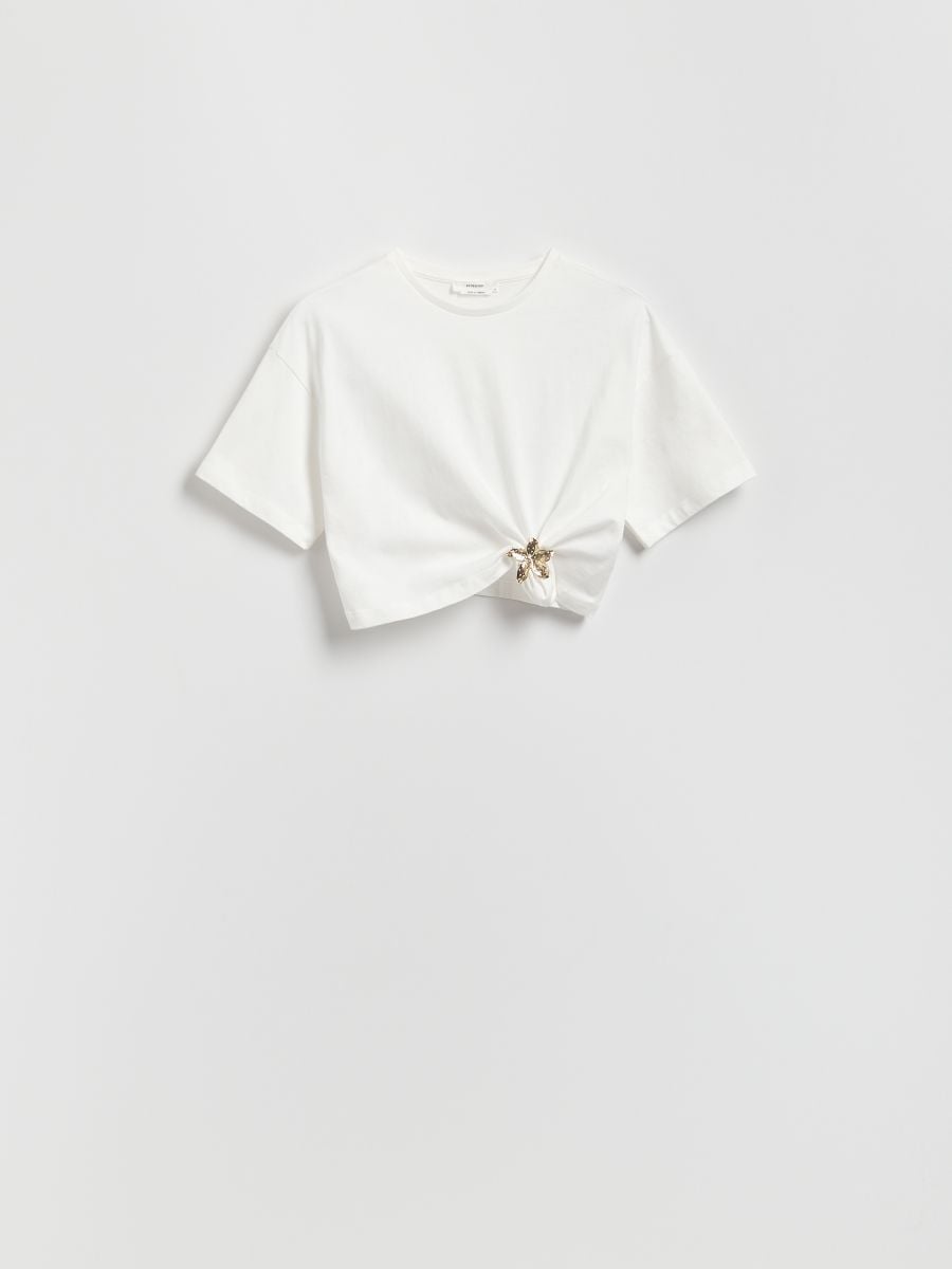 LADIES` T-SHIRT - belo - RESERVED