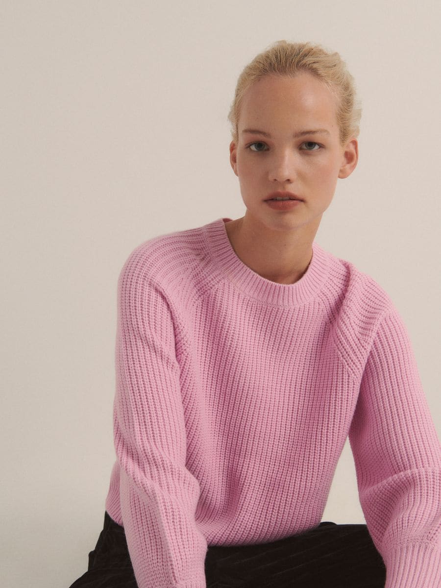 Plain jumper - pink - RESERVED - 2