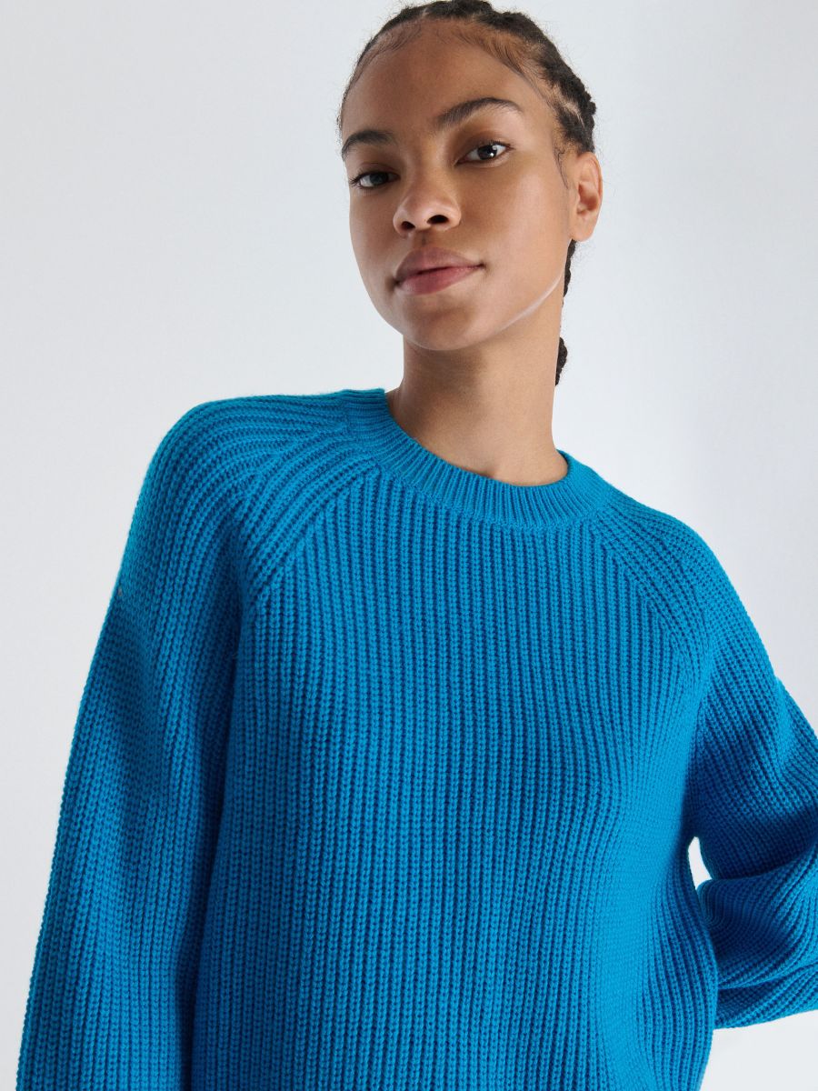 Plain jumper - blue - RESERVED - 3
