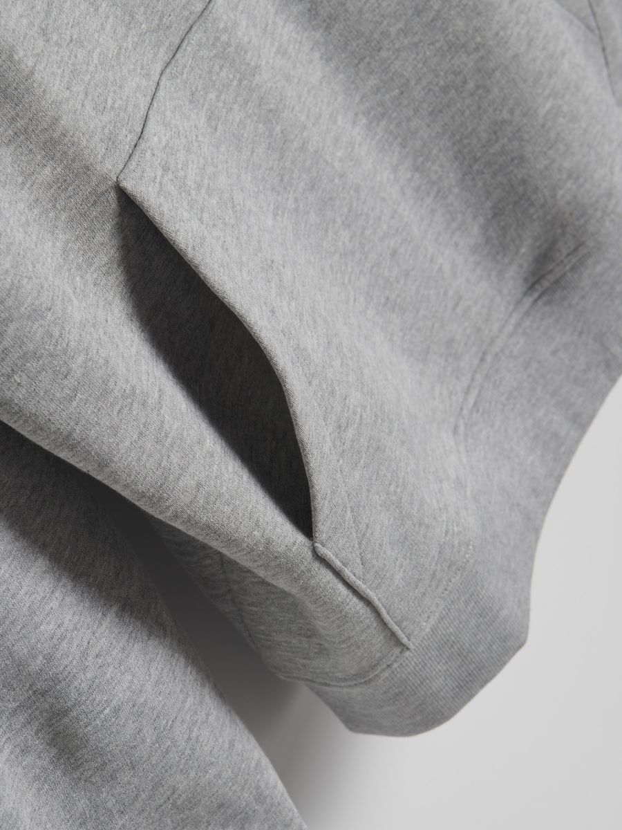 Felpa con cappuccio in cotone - grigio chiaro - RESERVED - 3