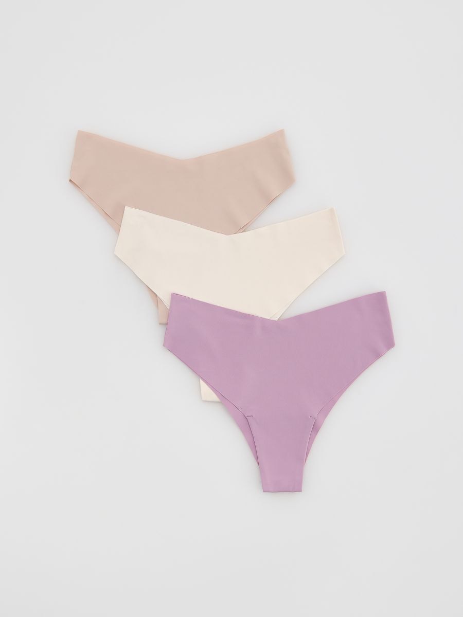 Sömlösa bikinitrosor 3-pack - NUDE - RESERVED