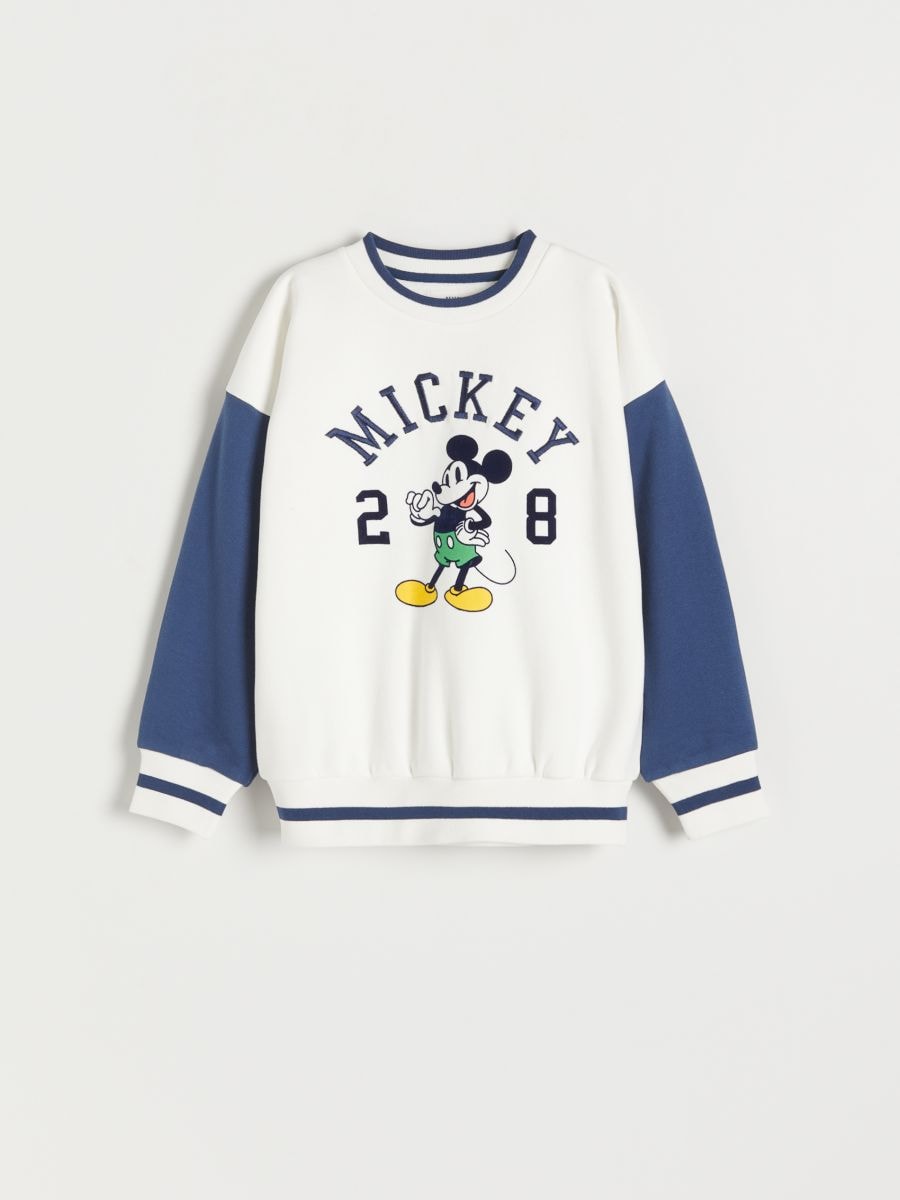 Baumwoll-Sweatshirt Mickey Mouse Farbe creme - RESERVED - 3581N-01X