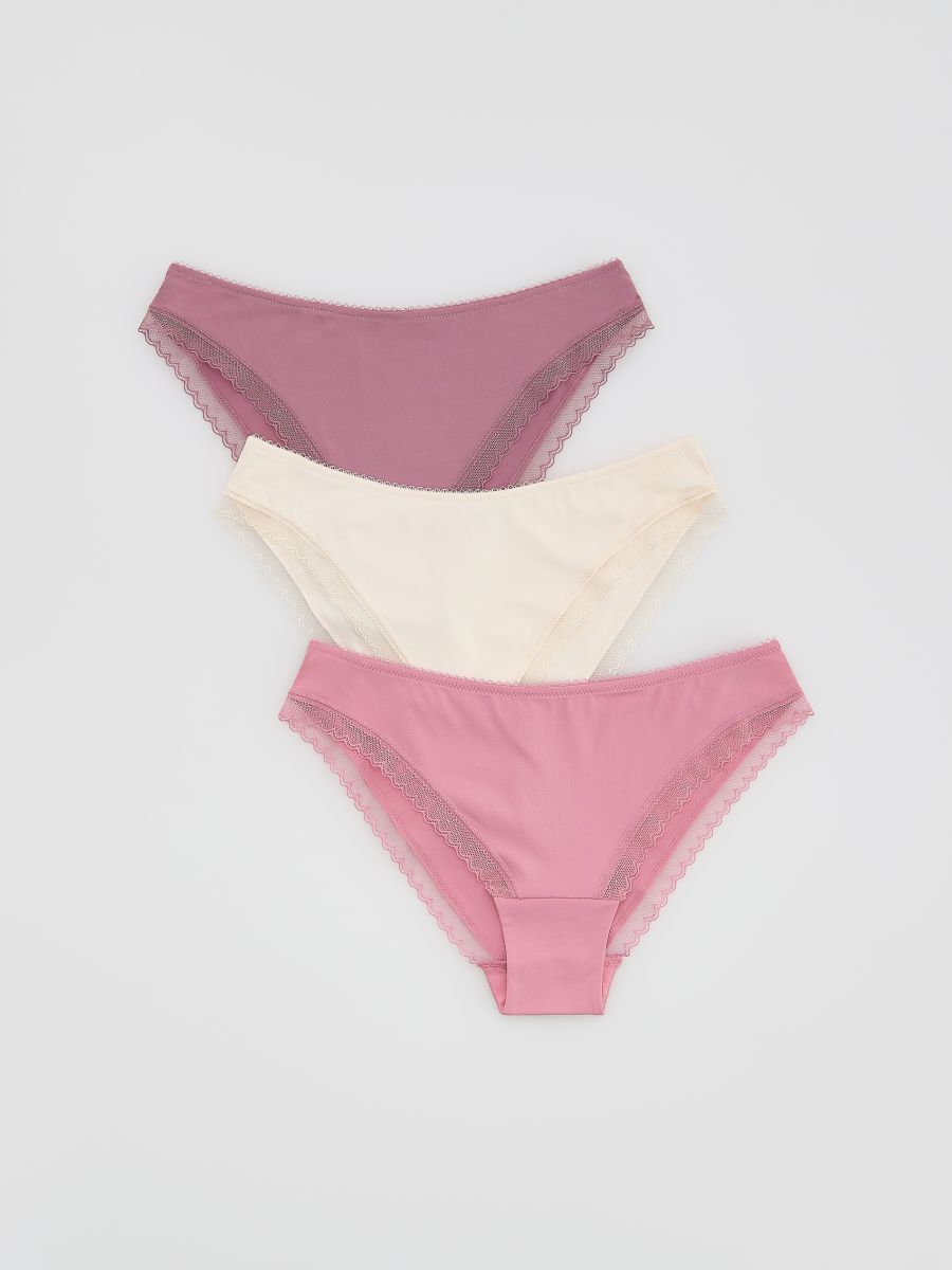 Bikinitrosor i 3-pack - ROSA - RESERVED