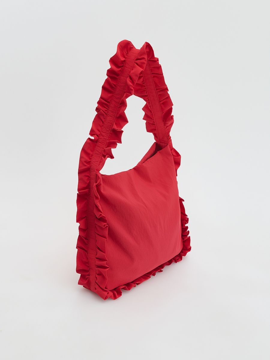 Bag with ruffles - red - RESERVED - 3