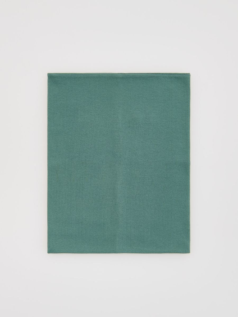 Cotton rich snood - green - RESERVED