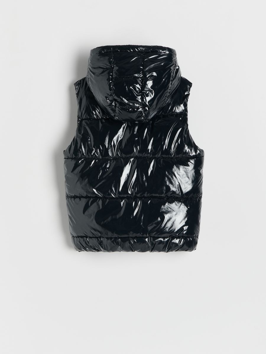 Quilted vest with hood - black - RESERVED - 3