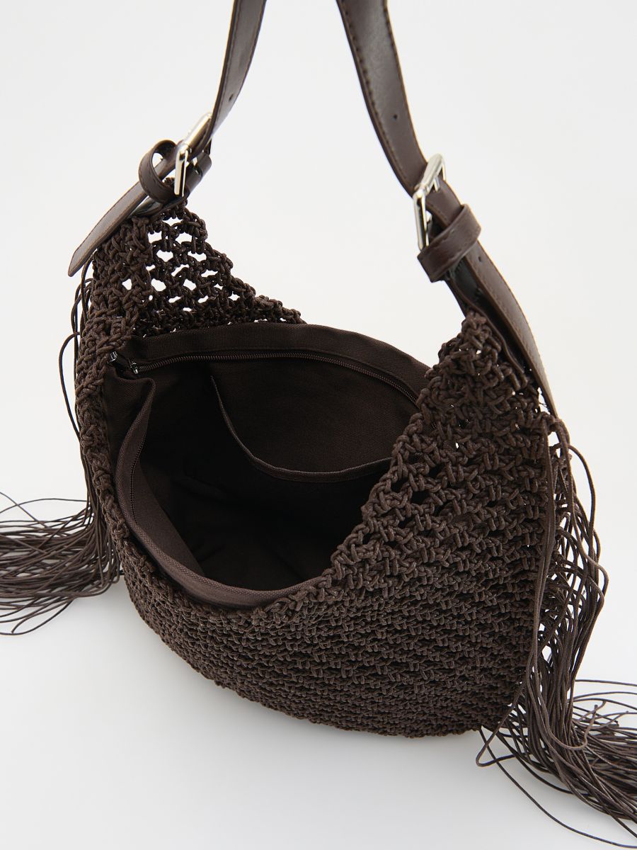 LADIES` BAG - dark brown - RESERVED - 4