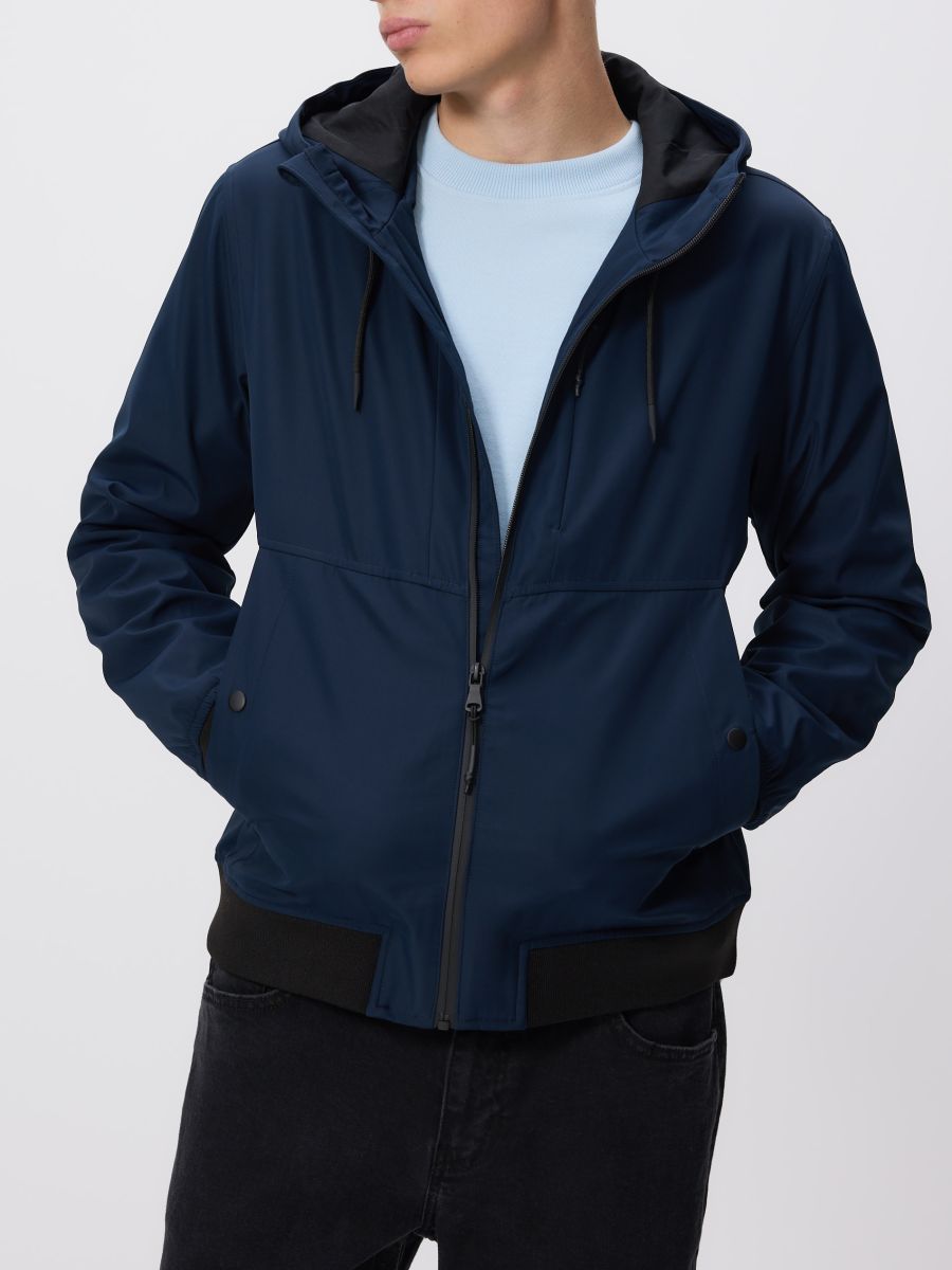 Shell style jacket - navy - RESERVED