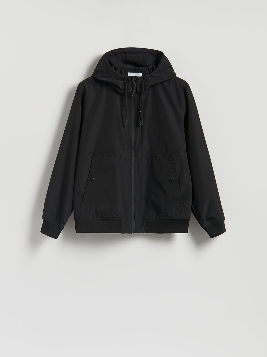 Shell style jacket - black - RESERVED