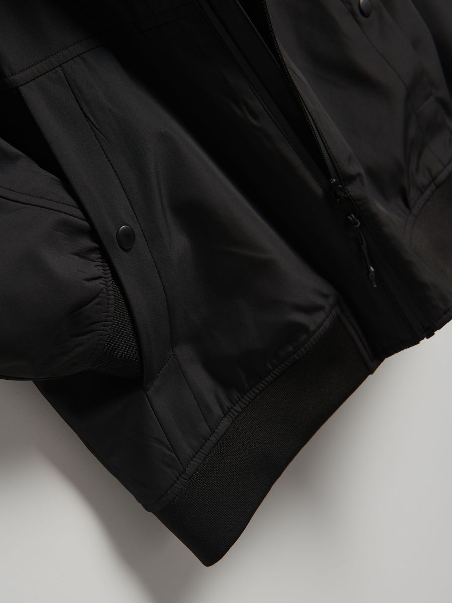 Kurtka wiatrówka z podszewką Kolor czarny - RESERVED - 360CV-99X
