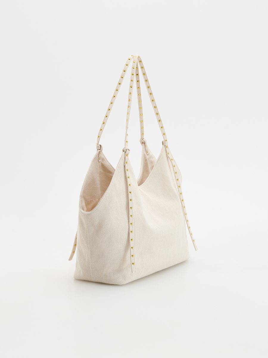 Corduroy shopper bag - cream - RESERVED - 2