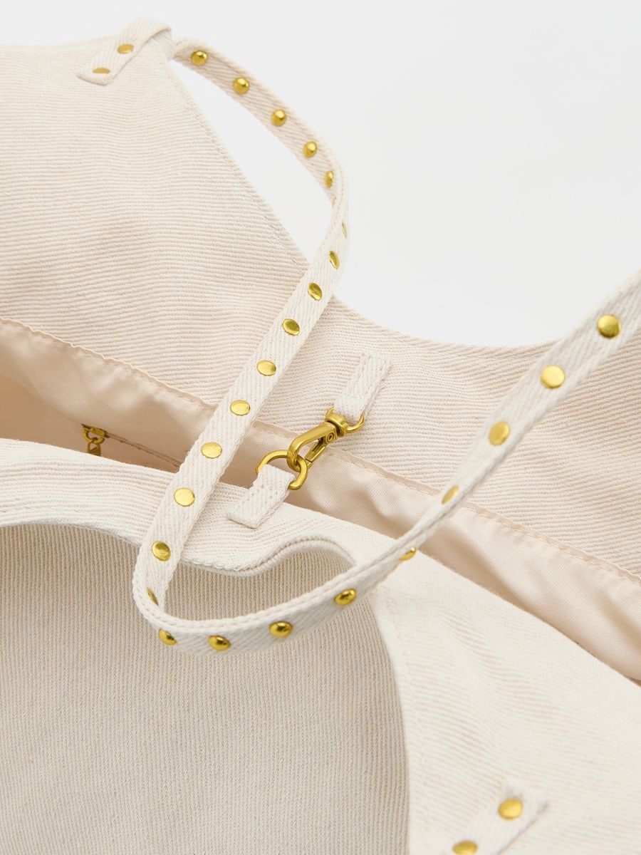 Corduroy shopper bag - cream - RESERVED - 3