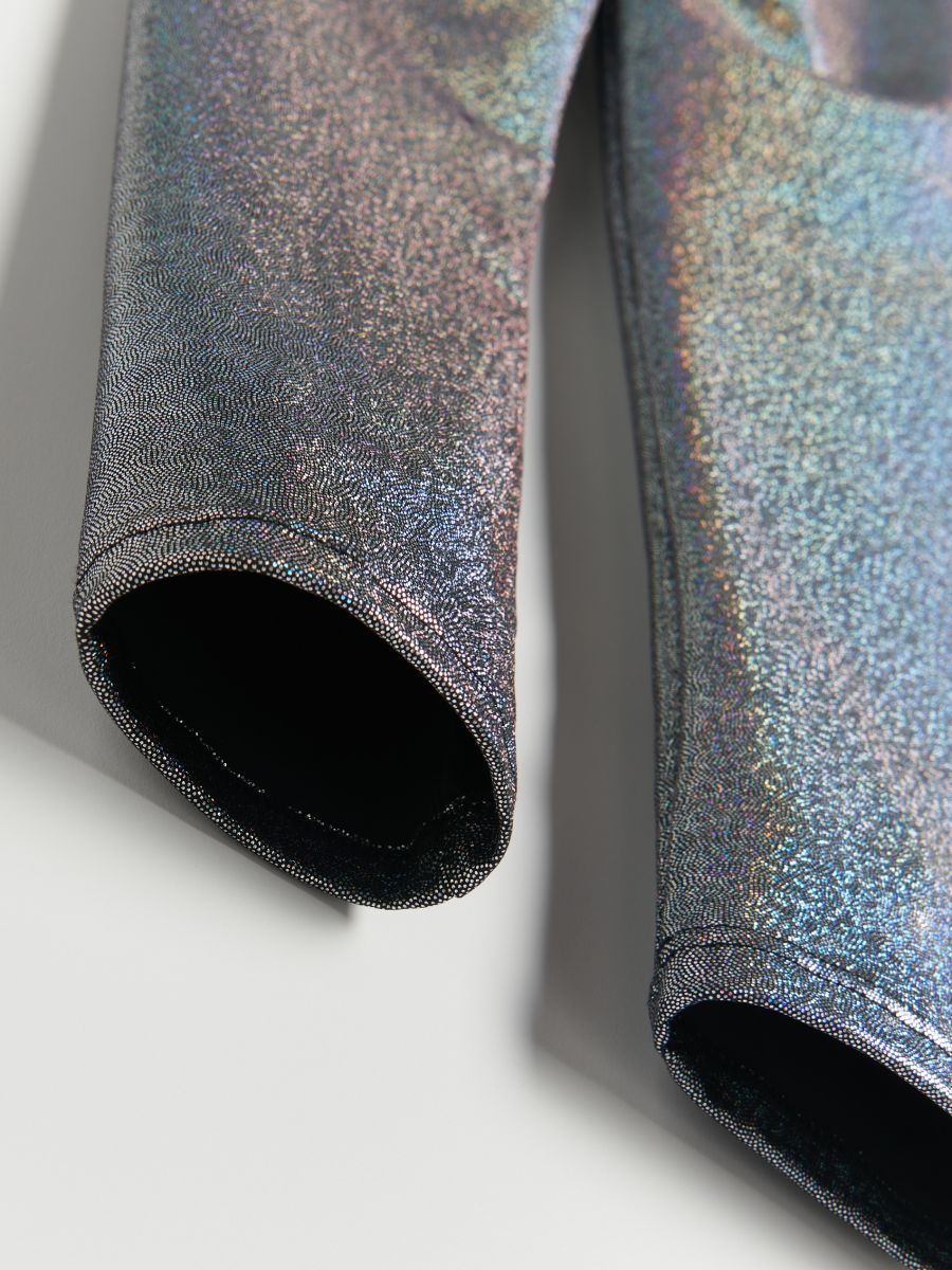 Shiny leggings - silver - RESERVED - 6