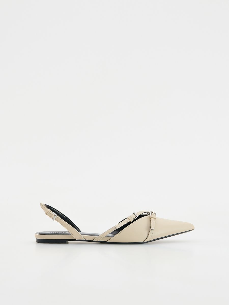 Open heel pumps - white - RESERVED - 2