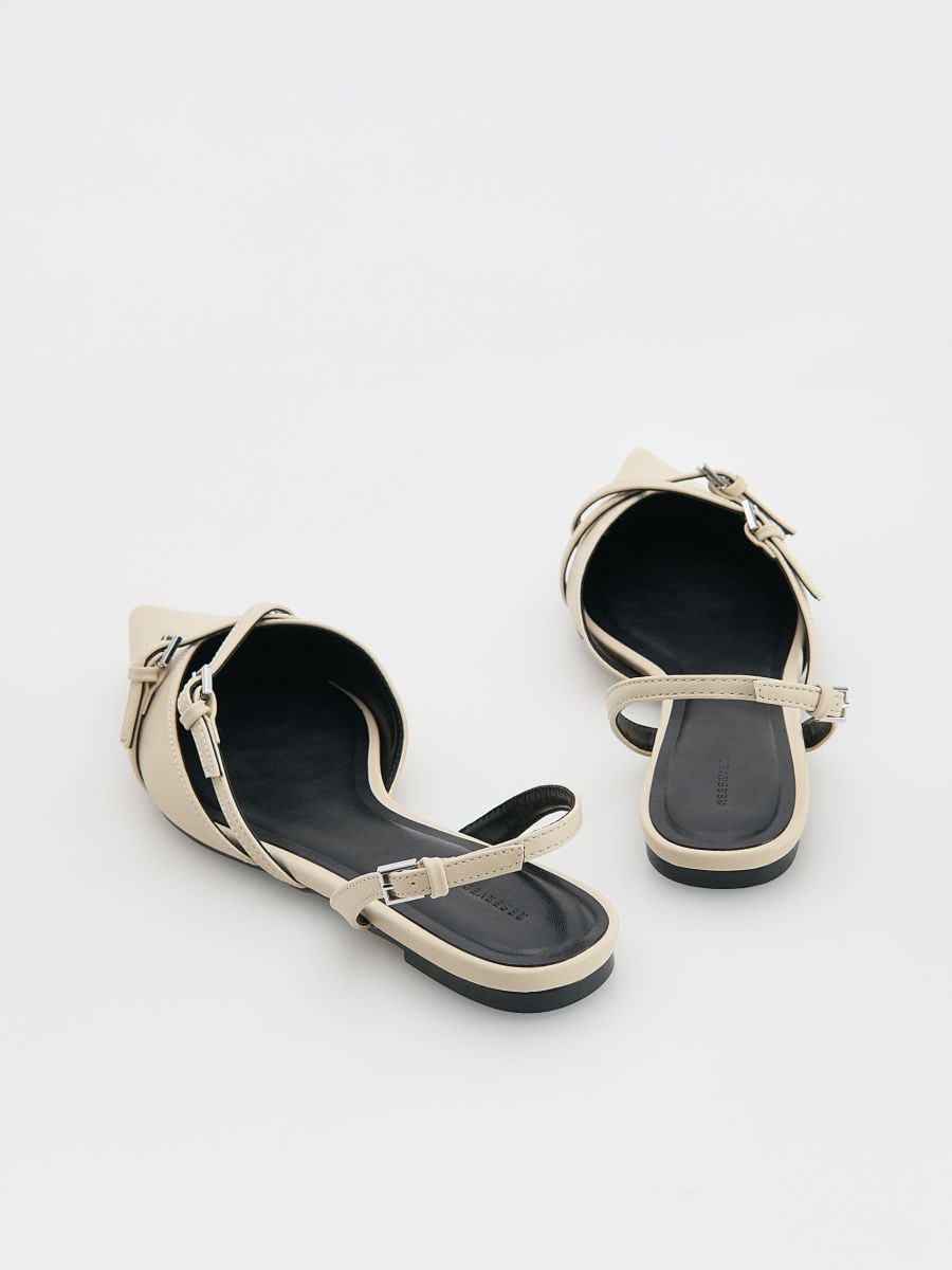 Open heel pumps - white - RESERVED - 3