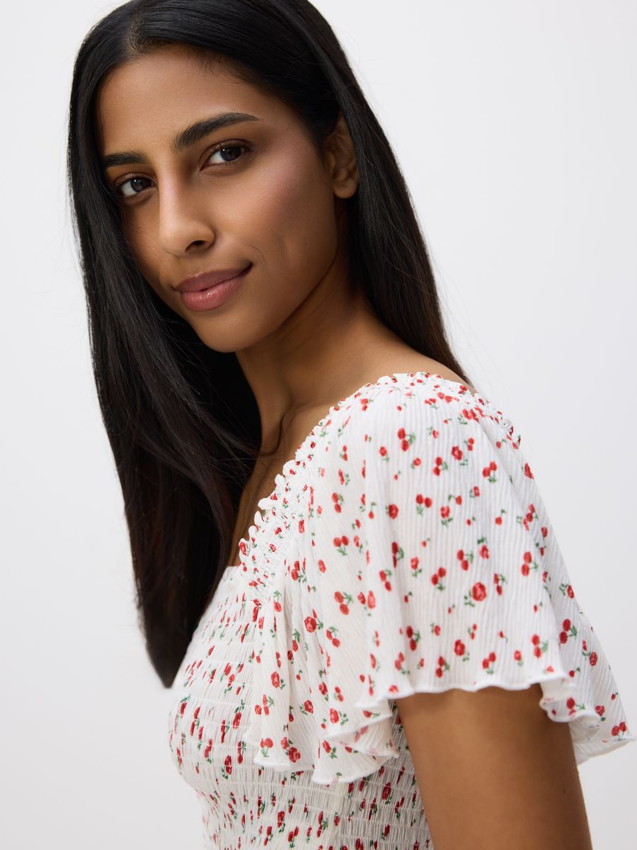 Ruffle blouse - multicolor - RESERVED - 3